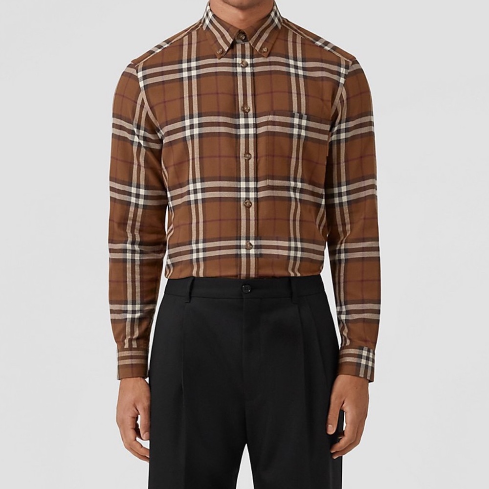 Burberry House Check Print Flannel Shirt
